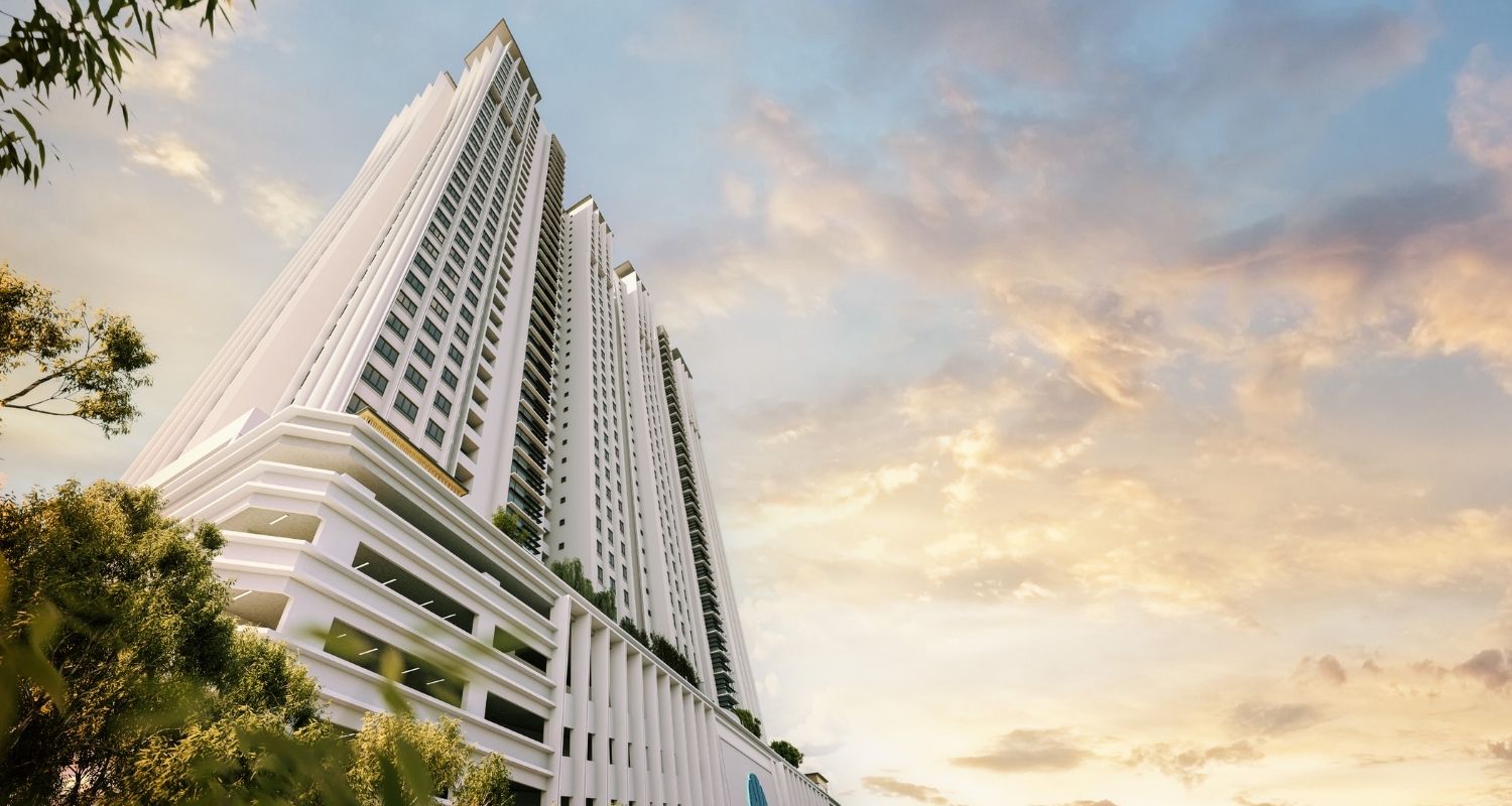 Waterstone residence facade in Tanjung Bungah