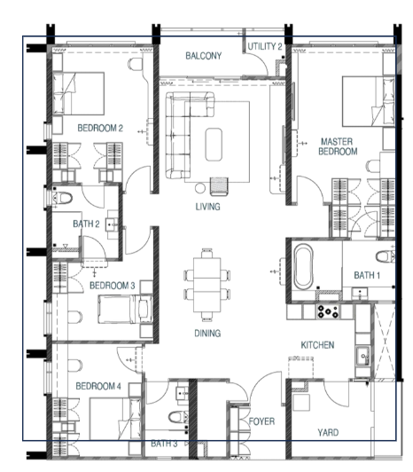 Type A floor plan